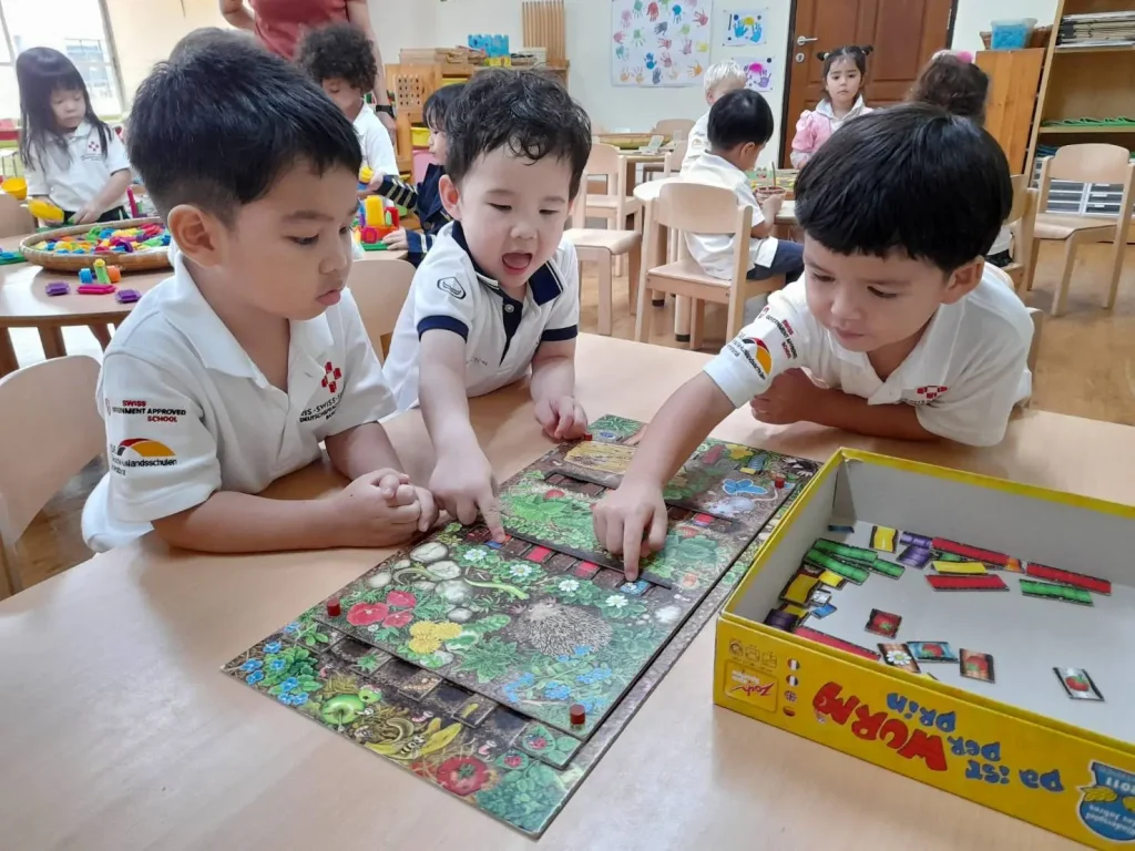 Accredited Swiss and German education system in Bangkok classroom